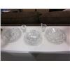 Image 2 : LOT OF ESTATE CRYSTAL PLATTERS CREAM AND SUGAR
