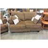 Image 2 : BROWN 3PC MICROFIBER SOFA SET