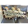 Image 2 : COPPER RUNNING HORSES WALL DECOR