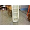 Image 2 : WHITE 5 SHELF CABINET W/ GLASS DOOR