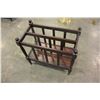 Image 1 : MAHOGANY MAGAZINE RACK