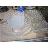 Image 2 : LOT OF CRYSTAL PINWHEEL DESIGN BOWLS, SMALL DISHES AND PEN HOLDERS