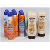Image 1 : BAG OF ASSORTED SUNTAN LOTION.