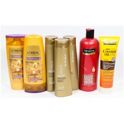 BAG OF ASSORTED SHAMPOO AND CONDITIONER.