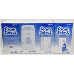 LOT OF 4 FOAM SELECT BY DIVERSEY SOAP DISPENSERS