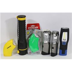 FLAT OF ASSORTED NEW FLASHLIGHTS