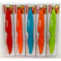 NEW! LOT OF 5 PARING KNIVES