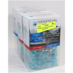 3 BOXES OF THERAPEARL BACK WRAP WITH STRAPS.