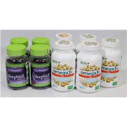 BAG OF ASSORTED VITAMINS AND SUPPLEMENTS.