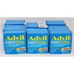 BAG OF ADVIL COLD AND SINUS LIQUID GELS.