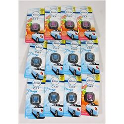 BAG OF FEBREZE CAR AIR FRESHENERS.