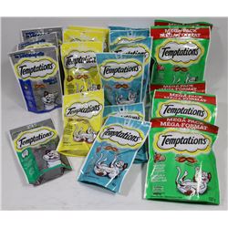BAG OF TEMPTATIONS CAT TREATS. ASSORTED FLAVOURS.