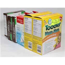 LOT OF MISC INCLUDING 2 BOXES OF TODDLER MUM-MUM