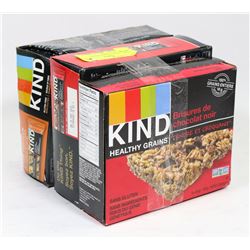 3 BOXES OF ASSORTED KIND GLUTEN FREE BARS.