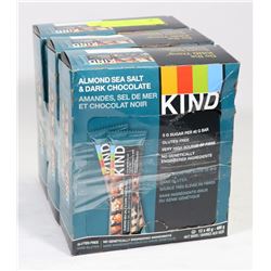 3 BOXES OF KIND ALMOND SEA SALT DARK CHOCOLATE