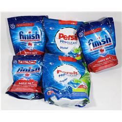 BAG OF ASSORTED LAUNDRY DETERGENT PODS.