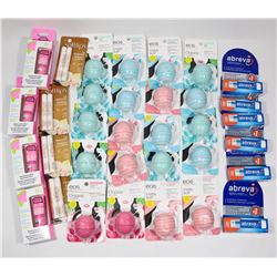 LARGE BAG OF ASSORTED LIP CARE TREATMENT.