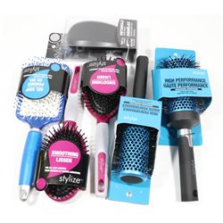 BAG OF ASSORTED STYLIZE BRUSHES.