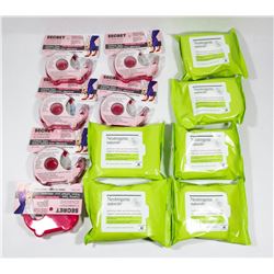 BAG OFF NEUTROGENA MAKEUP WIPES & SECRET CLOTHING