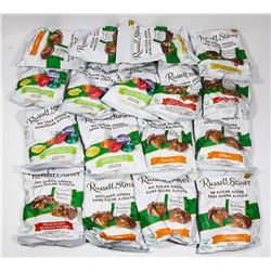 BAG OF RUSSELL STEVENS NO SUGAR ADDED CHOCOLATES.