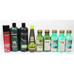 BAG OF ASSORTED SHAMPOO AND CONDITIONER.