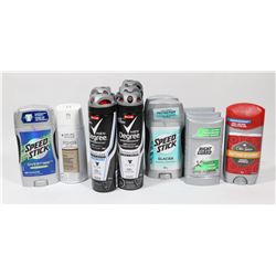 BAG OF ASSORTED MENS DEODORANTS.