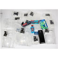 BAG OF STYLIZE 6 PIECE TRAVEL BOTTLE SETS.