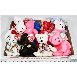 DOZEN RETIRED TY BEANIE BEARS