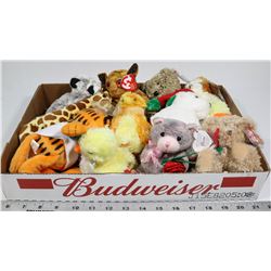 DOZEN RETIRED TY BEANIE BABIES