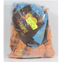 BAG OF ASSORTED CAFFEINATED CHOCOLATES.