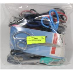 BAG OF ASSORTED SCISSORS