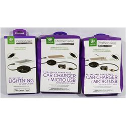 BAG OF PREMIER SERIES CHARGING ACCESSORIES.