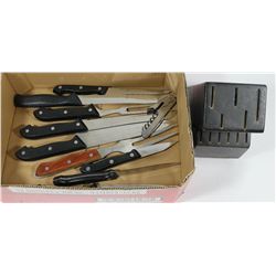 KITCHEN KNIFE SET WITH BLOCK