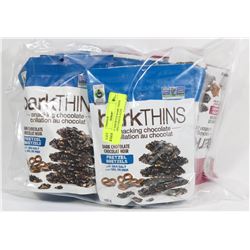 BAG OF ASSORTED BARK THINS SNACKING CHOCOLATES.