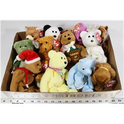 DOZEN RETIRED TY BEANIE BEARS