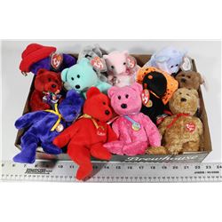 DOZEN RETIRED TY BEANIE BEARS