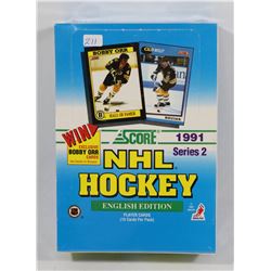 1991SCORE HOCKEY FACTORY SEALED BOX, SERIES 2,