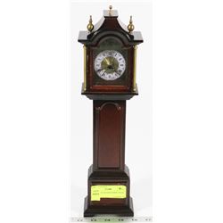 MINIATURE GRANDFATHER CLOCK.