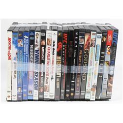 2 BUNDLES OF DVD MOVIES.