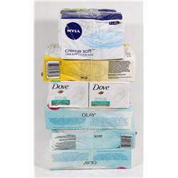 LARGE LOT OF ASSORTED SOAP BARS.