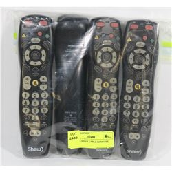 LOT OF 4 SHAW CABLE REMOTES
