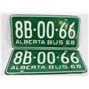 Image 1 : PAIR OF NEW 1968 LICENSE PLATES.