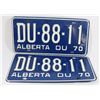 Image 1 : PAIR OF NEW 1970 LICENSE PLATES.