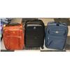 Image 1 : LOT OF 3 ROLLING TRAVEL LUGGAGE.