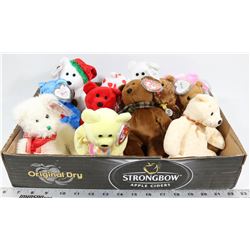 DOZEN RETIRED TY BEANIE BEARS