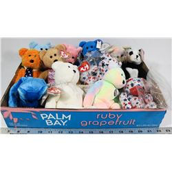 DOZEN RETIRED TY BEANIE BEARS