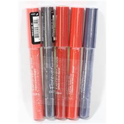 LOT OF 5 GOSH FOREVER EYESHADOW VARIOUS COLOURS/