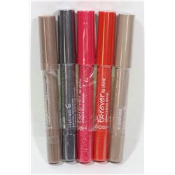 LOT OF 5 GOSH FOREVER EYESHADOW VARIOUS COLOURS /