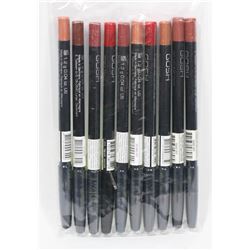 BAG OF 10 GOSH VELVET TOUCH LIP LINERS MIXED TONES