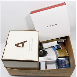 FLAT OF AVON JEWELRY AND JEWELRY BOX